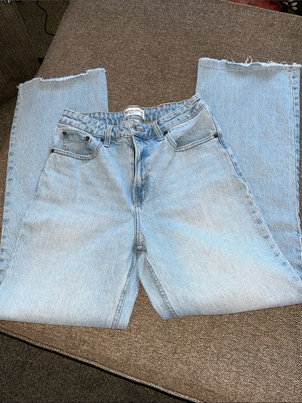 Abercrombie & Fitch The 90’s Relaxed Jean High Rise Curve Love 29 Long - Picture 7 of 12